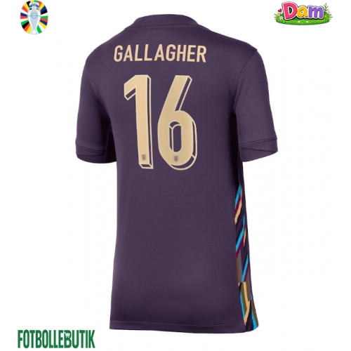 England Conor Gallagher #16 Bortatröja Kvinnor EM 2024 Kortärmad